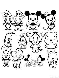Little mickey disney for kids christmas printablea3ae. Cute Disney Coloring Pages Cartoons Cute Disney 16 Printable 2020 1965 Coloring4free Coloring4free Com