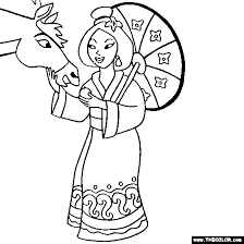 You will meet normally princess barbie in film, movie,.and here, you must choose nice colors and finish your mission with your favorite colors. Asian Princess And Horse Online Coloring Page