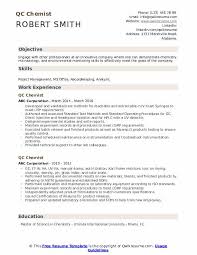 Bsc chemistry fresher resume sample. Qc Chemist Resume Samples Qwikresume
