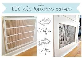 Making furnace vent register covers. How To Make A Decorative Air Return Vent Cover Simplicity In The South