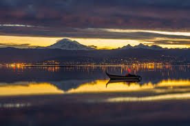 It is separated from the strait of georgia on the west by the lummi peninsula, portage island. Landscape Bellingham Bay At Sunrise Pentaxforums Com