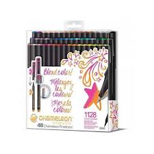 Lot De 48 Feutres A Alcool Chameleon Fineliners Deluxe 0 3 Mm La Fourmi Creative Comment utiliser les feutres a alcool ( copic marker ). lot de 48 feutres a alcool chameleon