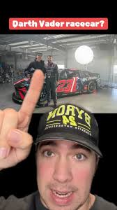 Darth Vader racecar?! #nascar #starwars #darthvader