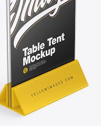Download Glass Table Tent Mockup In Stationery Mockups On Yellow Images Object Mockups Yellowimages Mockups