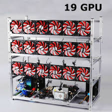 Make sure this fits by entering your model number. Mining Rig Frame 9 Gpu Open Air Miner Case For Eth Btc Ethereum Crypto Coin Ebay