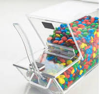 Acrylic Candy Box Factory,Clear Acrylic Candy Case With Scoop