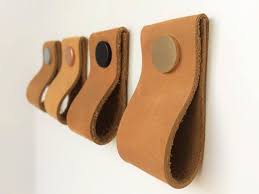 Leather Drawer Pulls Leather Pulls Dresser Handles Etsy Poignee Armoire Cuir Tiroir