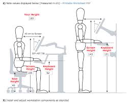 The Right Position For Workstation Components Height 165cm Work Space Amazing Spaces Desk