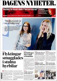 Det är också en avslutad mening, ett konstaterande av vad som hänt. Tapa Dagens Nyheter Suecia