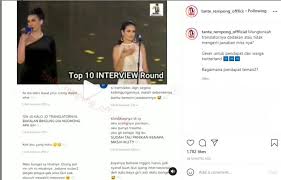 Anniversary edition ada beberapa jawaban yang berbeda. Miss Eco Indonesia Intan Wisni Di Bully Tak Bisa Bahasa Inggris Matamata Com