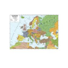 Mappa delle associazioni economiche di europa, 1996. Deagostini Carta Murale Europa 140cm X 100cm