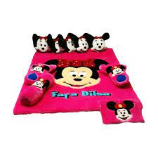 Karpet selimut full set adalah paket komplit dari karpet selimut, karena sudah termasuk di dalam nya 1 karpet, 5 bantal, 2 guling dan 2 bantal jari. Jual Valery Mini Mouse Karpet Karakter Fullset Terbaru Juli 2021 Blibli