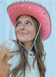 Custom Cowboy Party Hat Etsy In 2021 Pink Cowboy Hat Custom Cowboy Hats Felt Cowboy Hats