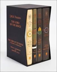 Four Volume Boxed Set Edition Of The Lord Of The Rings In Hardback Featuring Tolkiens Original Unused Dust Jacket Designs Toget Lord Of The Rings Tolkien Books