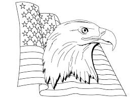 Fun interactive printable history of american u.s. Online Coloring Pages Flag Coloring Eagle And Flag Usa