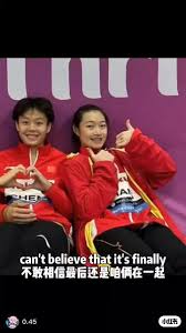 Wow wow wow!!!soooooo sweet ~they are like a couple!#Olympics  #TiktokPromotion #diving #chenyiwen #changyani #陈艺文 #昌雅妮 #中国跳水梦之队  #madisonkeeney