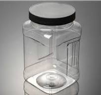 Plastic Jar with Handle Lid - Clear PET Food Safe 1G-20L