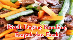 Rendang berasal dari kata 'marandang' yaitu ialah proses memasak untuk menghilangkan air. Resep Membuat Bistik Daging Kambing Empuk Dan Enak Youtube