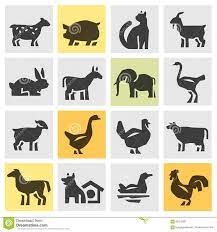 Illustration About Farm Animals Icons In The Background Vector Illustration Illustration Of Bunny Husbandry Illus Animal Icon Vector Illustration Dog Icon