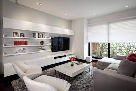 10 Credenzas To Compliment Your Mounted Tv Living Room Tv Living Room Tv Wall Neutral Modern Living Room