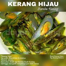 Ayam goreng is an indonesian and malaysian dish consisting of chicken deep fried in oil. Kerang Hijau Bumbu Kuning Kerang Kiloan Shopee Indonesia