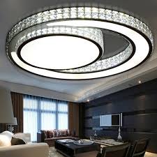 Illuminate your room with this chrome ceiling light. New Acrylic Modern Led Ceiling Lights Bedroom Living Room Chandelier Lighting Lamps Lighting Ceiling Fans Lamp