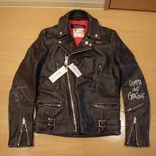 Comme Des Garcons X Lewis Leathers Leather Jacket Men Mens Jackets Leather Jacket