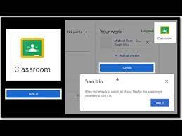Turning In Assignments On Google Classroom Youtube Google Lessons Classroom Google Classroom