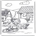 Wat voor dieren je ook wilt inkleuren, je vindt ze hieronder allemaal! Huis En Boerderijdieren Kleurplaten Dieren