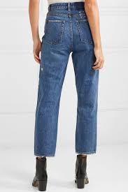 Ksubi Chlo Wasted Cropped High Rise Straight Leg Jeans