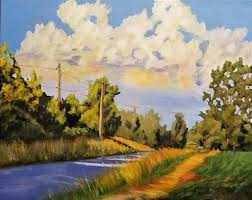 Daily Paintworks Riverview Dr East Original Fine Art For Sale C Douglas Barron Landscape Art Art Fine Art