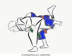Ich mache schon mein halbes leben judo. Judo Wurf Judo Wirf Uchi Mata Canstock