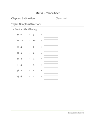 The range of numbers used for each worksheet may be individually varied to generate different sets of subtraction worksheets. Maths Subtraction Worksheet Cbse Grade Ii