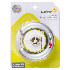 Safety 1st No Drill Lever Handle Lock White Walmart Com
