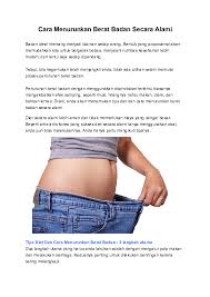Berikut tips cara diet cepat menurunkan berat badan yang dapat anda terapkan untuk membantu kurus cepat sehat alami: Doc Cara Menurunkan Berat Badan Secara Alami John Smith Academia Edu