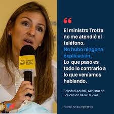 Ea 2496 pathologies et biothérapies de l'organe dentaire. Soledad Acuna Sobre La Suspension De Las Clases Presenciales No Pude Hablar Con Nicolas Trotta Porque No Me Atendio El Telefono Tn