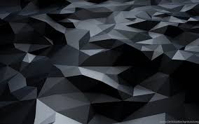 Download hd black wallpapers best collection. Black 3d Polygons Dark Pattern Ultra Hd Wallpaper Jpg Desktop Background