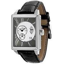 Ar4208 Bn Emporio Armani Meccanico Kinetic Black Leather Strap Steel Gents Watch Only 248 Gents Watches Black Leather Strap Emporio Armani