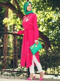 Long Pocket Tunic Pink Tunics Modanisa Muslim Women Fashion Hijab Fashion Muslimah Fashion