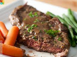 Steak With Black Pepper Sauce Stuffed Peppers Pepper Steak Beef Recipes