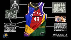 In the unveiling of their city edition uniforms, that speed and tempo comes to the forefront, displaying the elements of racing that were intended when the team was first named the pacers in 1967. Indiana Pacers City Uniform Concept High School Basketball Mashup Concepts Chris Creamer S Sports Logos Community Ccslc Sportslogos Net Forums