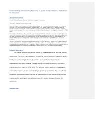 Pdf Understanding And Improving Reasoning Of Spatial Representations Implications For Education
