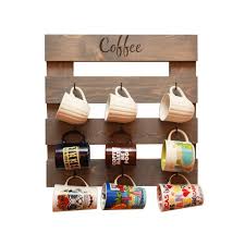 Coffee Mug Rack Coffee Mug Holder Rustic By Knottybynaturedecor Mugs Mug Rack Coffee Mug Holder