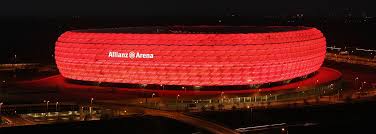 The allianz arena is a famous landmark in munich and the home of the football club fc bayern munich. File Allianz Arena At Night Richard Bartz Jpg Wikimedia Commons