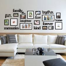 Bedroom wall living room decals. Wallverbs 22 Piece Family Is Photo Frame Set Living Room Photos Home Living Room Home Decor