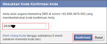 Follow the steps you will get your 6digits via sms. Kode Fb 6 Digit