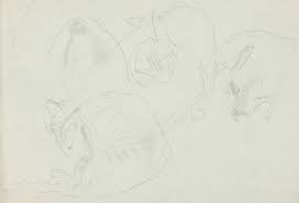 These nine drawings were made in sequence as an artist progressed through an acid trip. Studies Of A Cat Works Of Art Ra Collection Royal Academy Of Arts