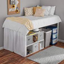 Get free shipping on qualified twin xl bed frames or buy online pick up in store today in the furniture department. Mainstays Extra Long Extended Dorm Bed Skirt 1 Each Walmart Com Walmart Com