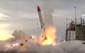 Footage of a chinese rocket booster crashing into a town in the country's shaanxi province the probe, carried aboard a long march 4b rocket, will snap photos for use in urban planning, road. Japanese Rocket Crashes And Explodes In Flames Shortly After Launch