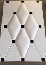 8x4 Pillow Diamond Shape Ceramic Tiles Also 8x4 Flat Diamonds Black Accent Dots Diamond Pillows Ceramic Tiles Diamond Shapes